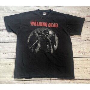 The Walking Dead T-Shirt Mens XL AMC 2012 Promo Black Zombie Graphic